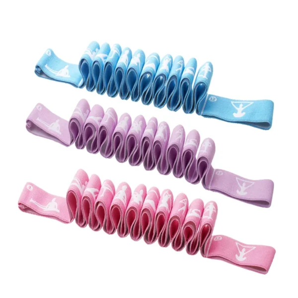 Bandes de résistance amincissantes multifonctions, sangle de Yoga, bande élastique 8/10/12 grilles pour l'entraînement latin, la danse, le Pilates, la gymnastique