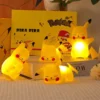 Pokemon Pikachu Night Light Glowing Children Toy Pokemon Pikachu Cute Bedside Lamp Children's Birthday Christmas Present