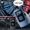 7.4/12V Car Tire Inflator LED Light Smart Air Compressor Mini Tire Pump Electric Inflator Pump for Vehicle Truck Motorbike Balls