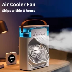 3 en 1 nouveau ventilateur climatiseur ménage petit refroidisseur d'air LED veilleuse Portable humidificateur réglage de l'air ventilateur bureau maison ventilateur