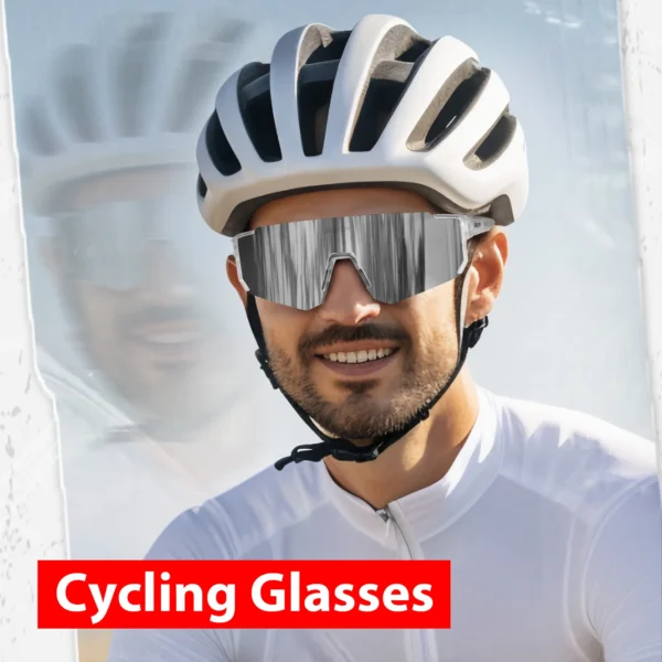 SCVCN New Outdoor Cycling Sunglasses Men Road Driving Bike Glasses Sports Mountain Climbing Women Bicycle Cycling UV400 Goggles
