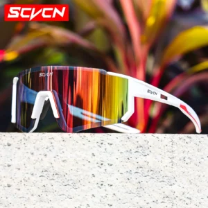 SCVCN New Outdoor Cycling Sunglasses Men Road Driving Bike Glasses Sports Mountain Climbing Women Bicycle Cycling UV400 Goggles