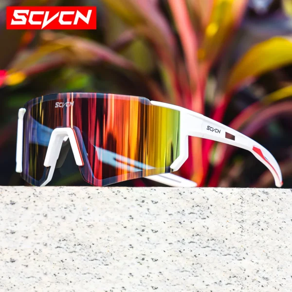 SCVCN New Outdoor Cycling Sunglasses Men Road Driving Bike Glasses Sports Mountain Climbing Women Bicycle Cycling UV400 Goggles