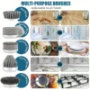 Electric Spin Scrubber Cordless Spin Scrubber with 6 Replaceable Brush Heads Electric Cleaning Brush Cleaning Tools
