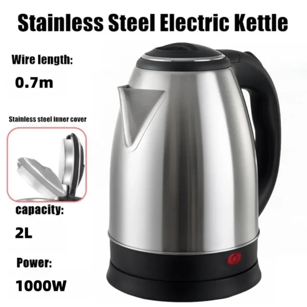 kf-See1069f956af41fcaf84618bcc2e6e3a6 2L Electric Kettle Stainless Steel Kitchen Appliances Smart Kettle 1500W Whistle Kettle Samovar Tea Coffee Thermo Pot Gift