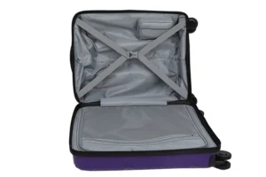Sample Available Carry-on Suitcase with Metallic Color Smart Cabine Size Luggage with Laptop Front Pocket