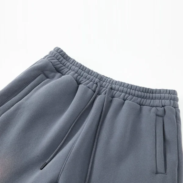 Custom logo Gradient Color Fleece Fabric Pullover Sweater Hoodies Unisex Sets Unisex Oversized Wash Sweatshirt and Jogger Set