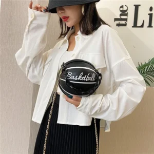 Handbags Basketball Purse Shoulder Fashion Women Hand Bags Ladies