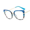 Custom 2023 Women Spectacles Frame Fashion Clear Anti-blue Light Eyewear TR90 Metal Eyeglasses Optical Frames Computer Glasses