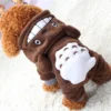 Wholesale Customization 2022 New Pet Dog Clothes Pet Dog Warm Coat With Hooded Cute Animal Totoro Pack