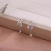 H813c5335107b4594bbb7eddd1e6662c4l.webp S925 Sterling Silver Earrings Korean Fashion Crystal Earrings Star Your Earrings Silver Jewelry Accessories
