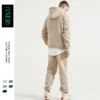 Wholesale Manufacturer Apparel Two Pieces Set Custom Fleece Oversized Hoodies&Sweatshirt Mens Jogger Set Tracksuits