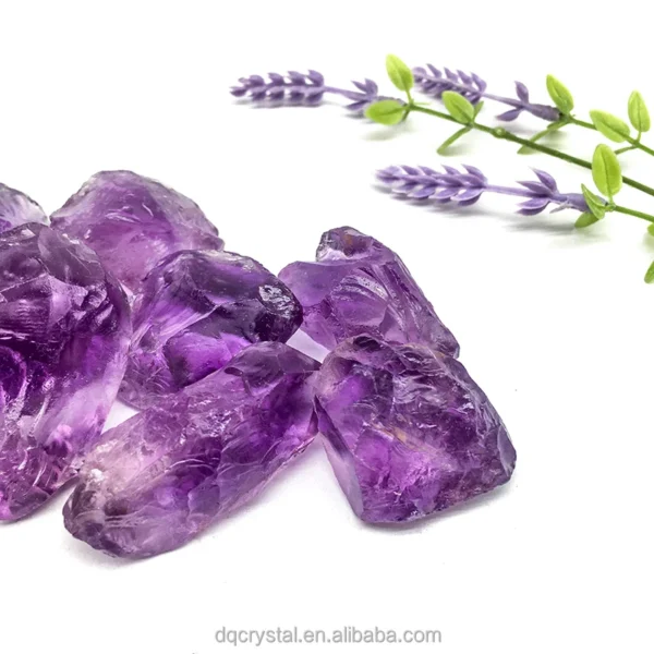 Natural Raw Amethyst Rough Stones in Wholesale Home Decor Healing Crystals Rough Amethyst Gemstones for Sale