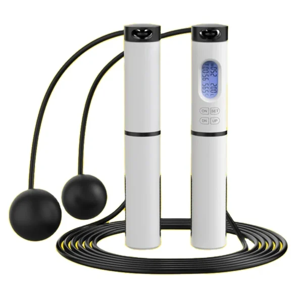 H9452ed11e1e14c3295bad7d6492af98cI.webp CHENGMO SPORTS New Arrivals Adjustable Electronic Weighted Speed Cordless Smart Jump Rope Digital Skipping Rope Calorie Counter