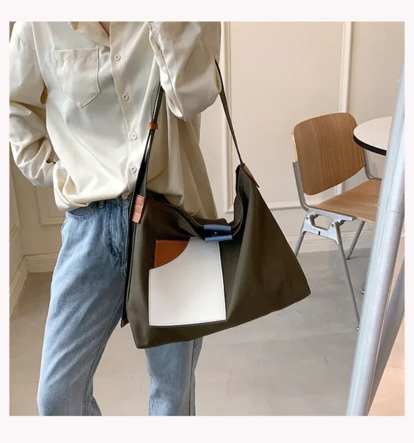 H95d340c7d41b41daa8e027f976bc7840v.webp Custom LOGO Wholesale 2021canvas Shopping Bag Large Tote Hand Bag Womens Designer Cotton Canvas Tote Handbags