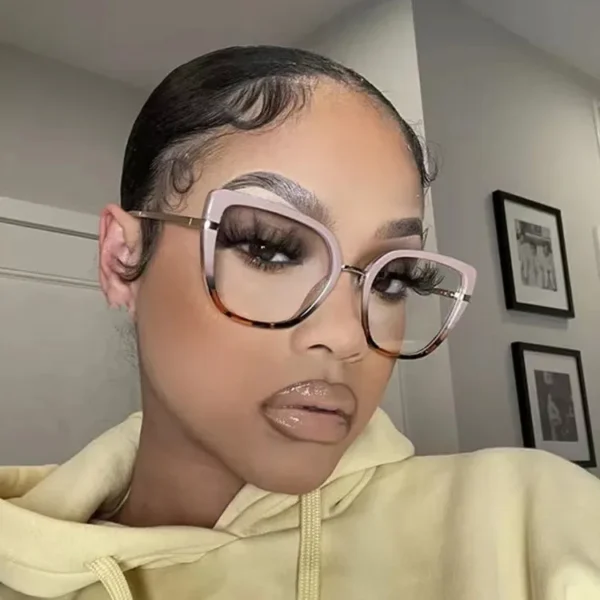 Custom 2023 Women Spectacles Frame Fashion Clear Anti-blue Light Eyewear TR90 Metal Eyeglasses Optical Frames Computer Glasses