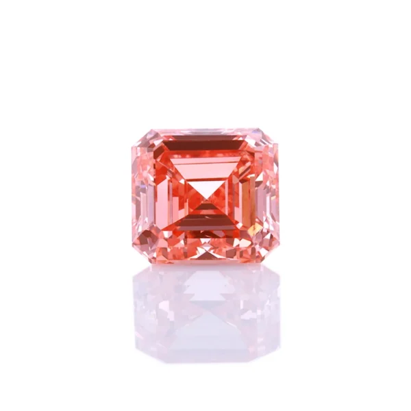 Ha930dca6ab314bbf9c2114fa6856e15fX.webp 3 Carat Large Pink Asscher Cut Lab-Grown Diamonds Good Clarity VVS2 Certified IGI for Jewelry Application Cushion Emerald Shape