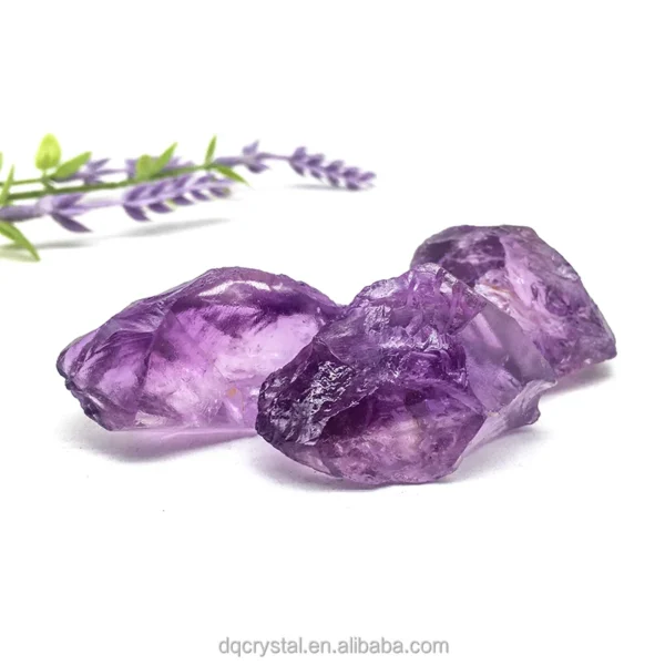 Natural Raw Amethyst Rough Stones in Wholesale Home Decor Healing Crystals Rough Amethyst Gemstones for Sale