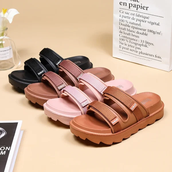 New Model Wholesale High Quality Beach Flip Flops Fashion Women Summer Sandals Platform High Heels Sports Shoes Brand logo
