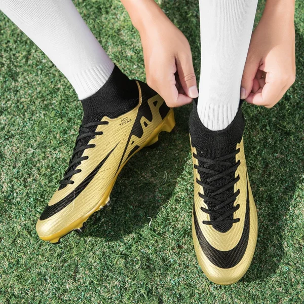 Hc846db4869a34a3287b0274f08e3143d2.webp Popular Design Fashion Messi Neymar Supply Classical Sport Turf Match Football Athletic Man Women Soccer Cleat Shoes