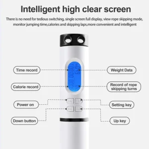 CHENGMO SPORTS New Arrivals Adjustable Electronic Weighted Speed Cordless Smart Jump Rope Digital Skipping Rope Calorie Counter