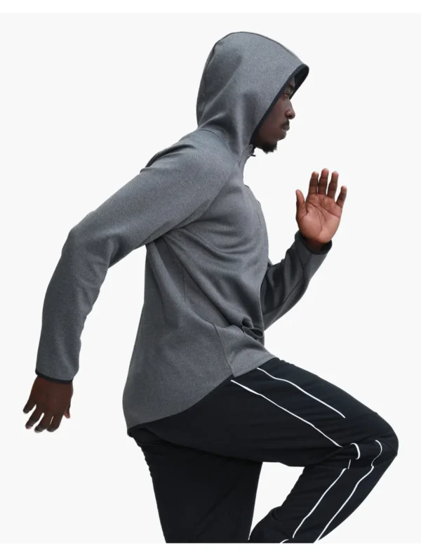 Half Zip Design Quality Polyester Sports Pullover Hoodies Jacket Fitness Shirt Winter Sportswear Tops Men