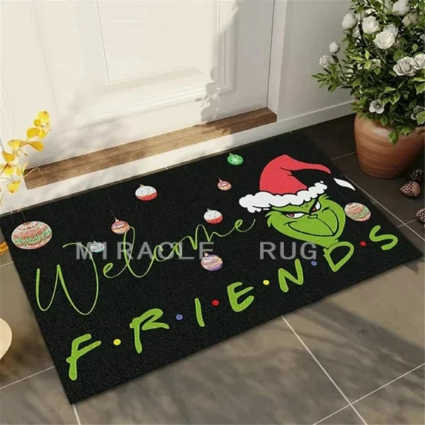 H039f7b361819465ea6ed5aba138a0344m.webp High Density Washable Small Carpet Nylon Printed Doormat Entrance Mat With Rubber Backing Custom Logo Rug Mat