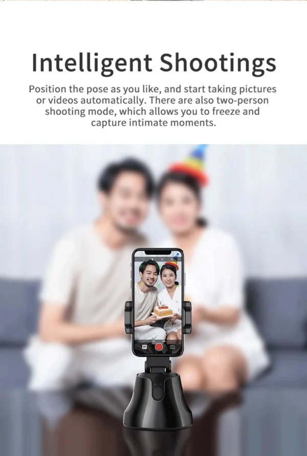 YTGEE Smart Object Face Tracking Phone Holder Selfie Robot Auto Cameraman Mobile Stand Video Recording Vlog Smart Shooting