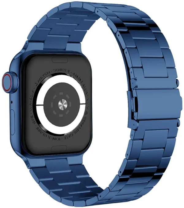 H1d03e05af2ae40efbcbdc473aa5ab99ez.webp Keepwin Luxury Solid Classic Belt Smart Watch Band Strap Bracelet Stainless Steel Watch Band for Apple IWatch SE 9 8 7 6 5 4