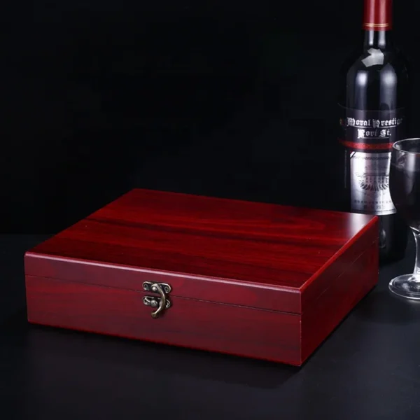 Bar Tools 9 Pieces Wine Bottle Opener Corkscrew Sets for Wood Case