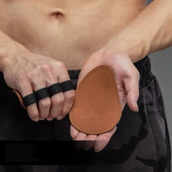 H2d5785380ac6400698ad786e12d83755n.webp GJZ6341 High Quality Gymnastics Hand Grips Microfiber Palm Protection with 4 Holes Effective Weightlifting Accessory