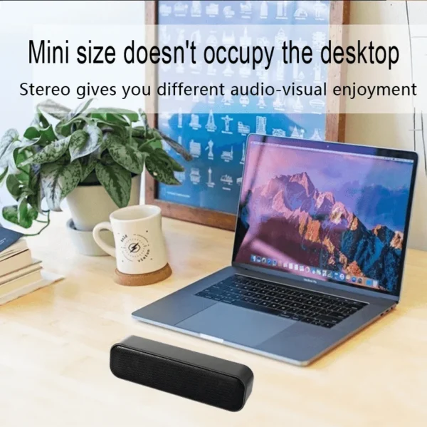 H310af3e7d9fa44a5bc695fbc00d593c6C.webp Laptop Speaker with USB New for PC Computer Speaker Mini Professional Speaker USB Powered USB 5V 4.0 Ohm Passive 3W 300g