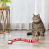 H3a2dcbc9f1e4465984acd45b93e839ebP.webp Smart Sensing Snake Cat Toys Interactive Electronic Pet Toys USB Charging Cats Accessories for Pet Game Play Toy Cat