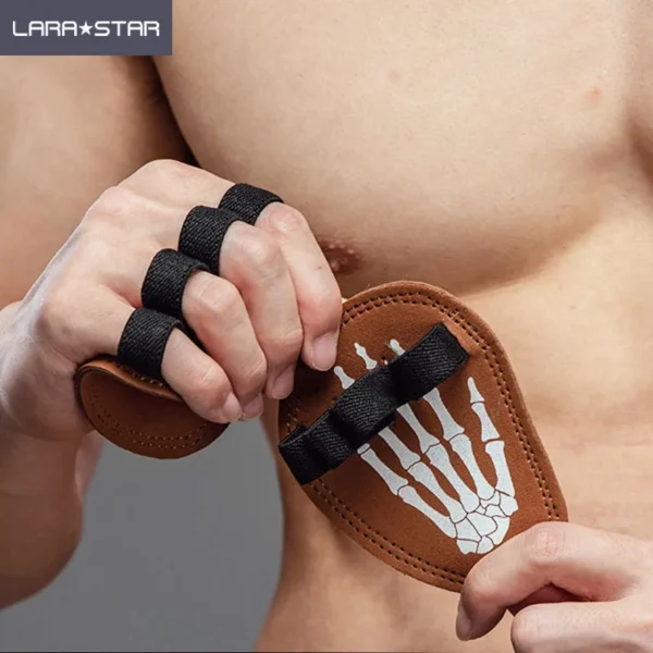 H41952f1c98e9492a8a28eba0697a9c6aV.webp GJZ6341 High Quality Gymnastics Hand Grips Microfiber Palm Protection with 4 Holes Effective Weightlifting Accessory