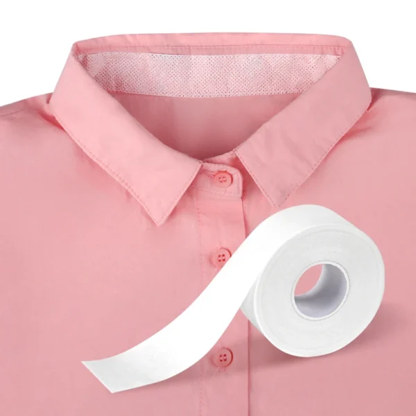 Collar Tape for Shirt Self-Adhesive Collar Protector Disposable Shirt Neck Liner Invisible Protector Against Sweat Stain