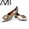 H4f3465daedf947d3a9a97d42c16cea983.webp Shoes for Women New Styles Office Formal Ladies Loafer Simple Female Casual Pumps Women's Flat Shoes Special Offer