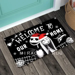 High Density Washable Small Carpet Nylon Printed Doormat Entrance Mat With Rubber Backing Custom Logo Rug Mat