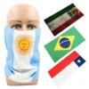 Mexico/Argentina/Brazil/Chile Latin America National Flags Seamless Face Shields Bandana Tube Multifunctional Neck Gaiter Scarf
