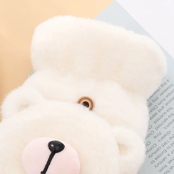 H5dadd7a70c7a44e98c500e3588b3b4dct.webp Fashionable Cute Bear Half Full Finger Lovely Warm Ladies Mittens Girls Women Winter Gloves