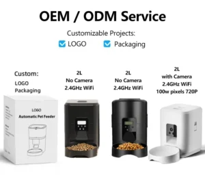 2L/67.63oz Smart Pet Feeder Automatic Dog Feeder Dog Slow Food Timed Automatic Cat Food Dispenser Auto Cat Feeder Dog Bowls