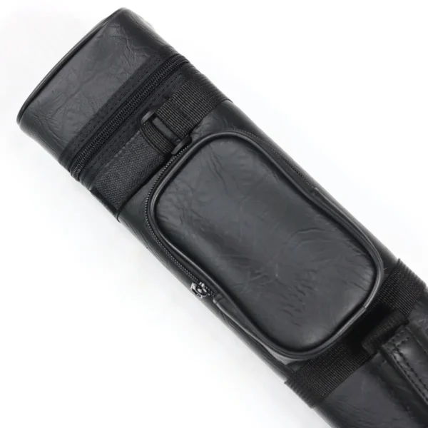 High Quality 3B6S Black 9 Holes PU Leather 1/2-pc  Billiard Cue case Carrying Pool Cue Stick Bag on Sale