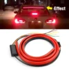 12V Car LED Strip Brake Lights 90cm Rear Tail Warning Light High Mount Stop Lamp Flow Waterproof Auto Day Interior Accessories