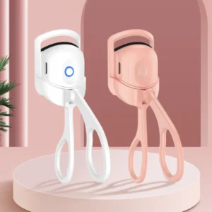H71a285ba27e84752b0975771590b5b48y.webp New Arrival Makeup Tool Curling Lash Lift Control Mini Pink Electric Heated Eyelash Curler Electric White Cute Eyelash Curler