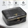 H82b24dbc89d04f88bb26b2f7fe2c32294.webp Relavel Makeup Case Leather Travel Cosmetic Storage Case Portable with Adjustable Dividers Cosmetic Case Organizer