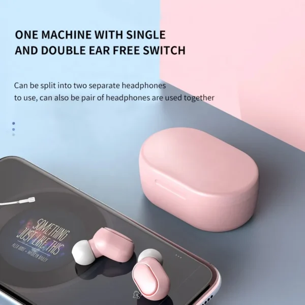 True Wireless E7s A6s Noise Cancelling Macaron Led Earbuds Audifonos Waterproof Best High Top Quality Power Bank Earbuds Bass