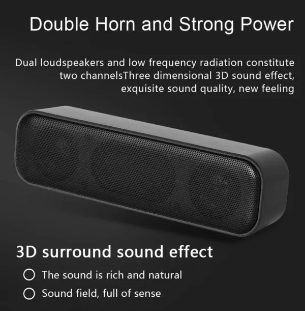 H904e64cb92e3480a85340a7889bc53a6T.webp Laptop Speaker with USB New for PC Computer Speaker Mini Professional Speaker USB Powered USB 5V 4.0 Ohm Passive 3W 300g