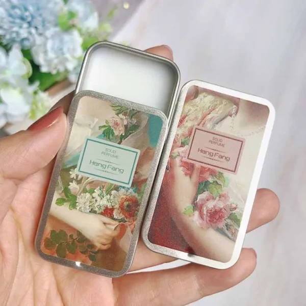 H92aeecc6a1234adfb6496c18f5430f1cr.webp Hengfang Solid Perfume for Men Women Floral Portable Round Box Solid Perfume Balm Body Fragrance Skin Care