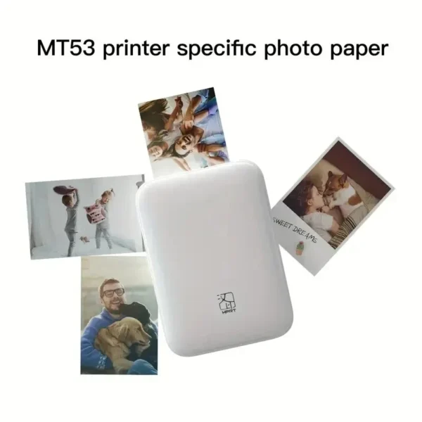 HPRT MT53 Mini Pocket 3 Inch Mini Bluetooth Wireless Photo Printer Portable Color Photo Printer Usb Printers & Scanners CN;GUA