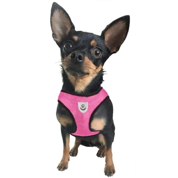 Dropshipping No Pull Reflective Breathable Adjustable Pastel Strap Dog Chest Harness Vest Leash Set