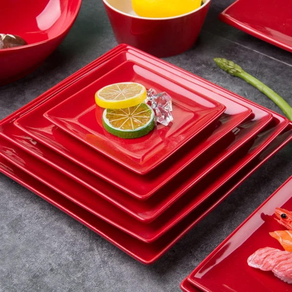 HTB1kzz9e8iE3KVjSZFMq6zQhVXax.webp Luxury Ceramic Dinnerware Sets Porcelain Round and square Red Ceramic Plate for Restaurant
